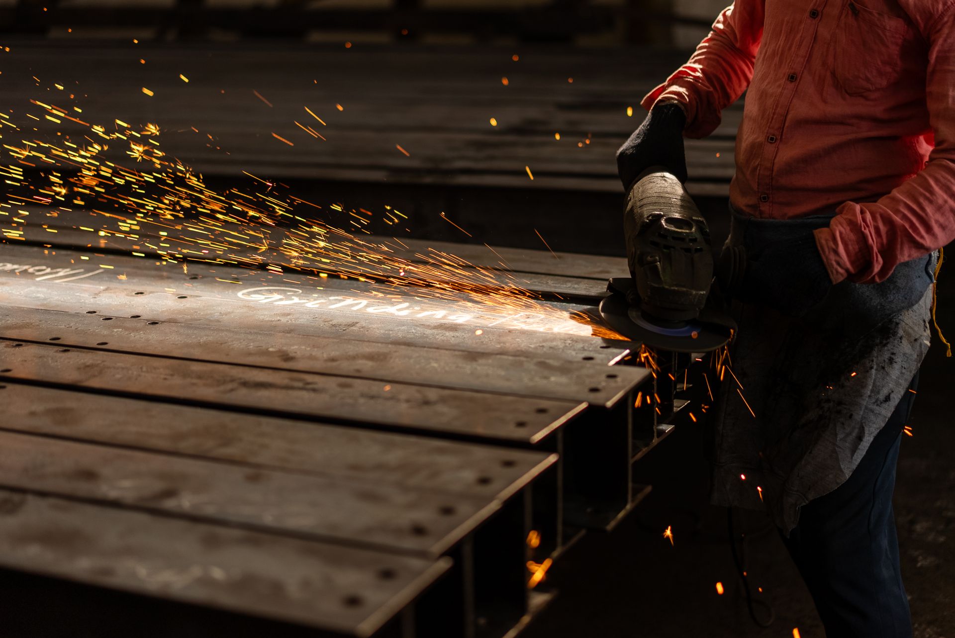 Steel structure fabrication workshop